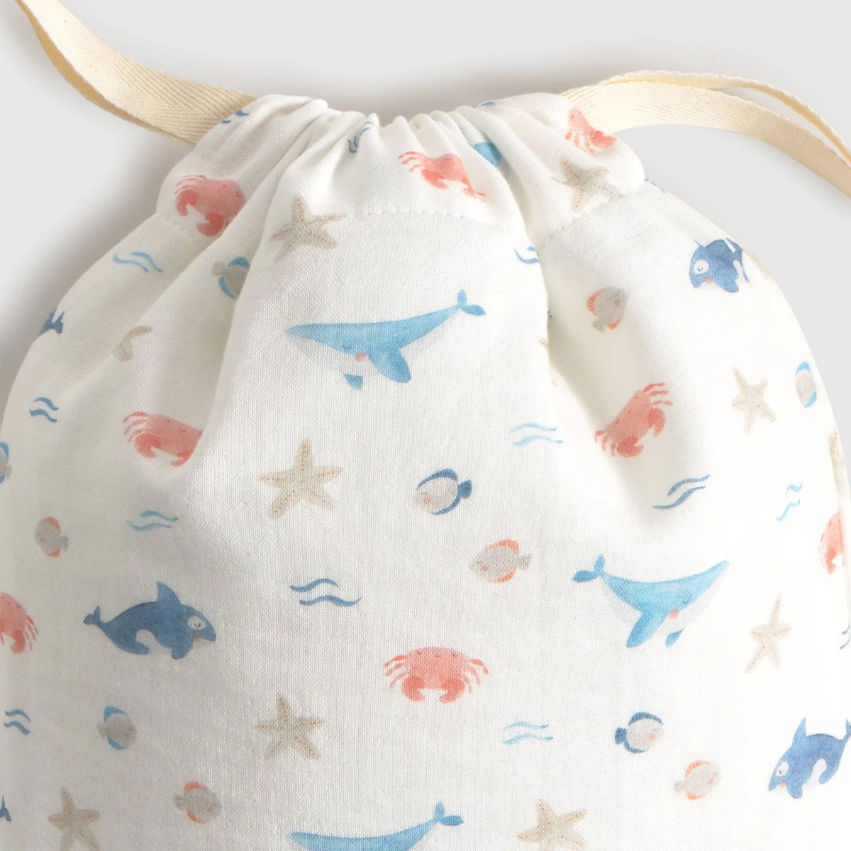 Bolsa de gasa de algodón con estampado marino Sealu - Image 3