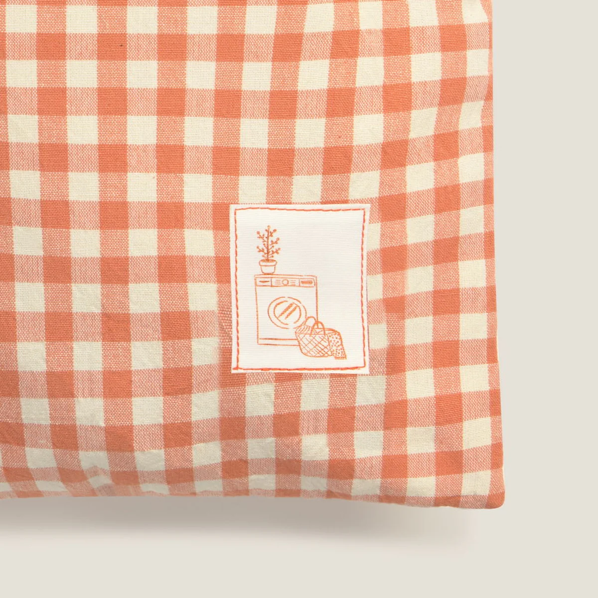 Bolsa de algodón cuadros vichy Lavar - Image 3