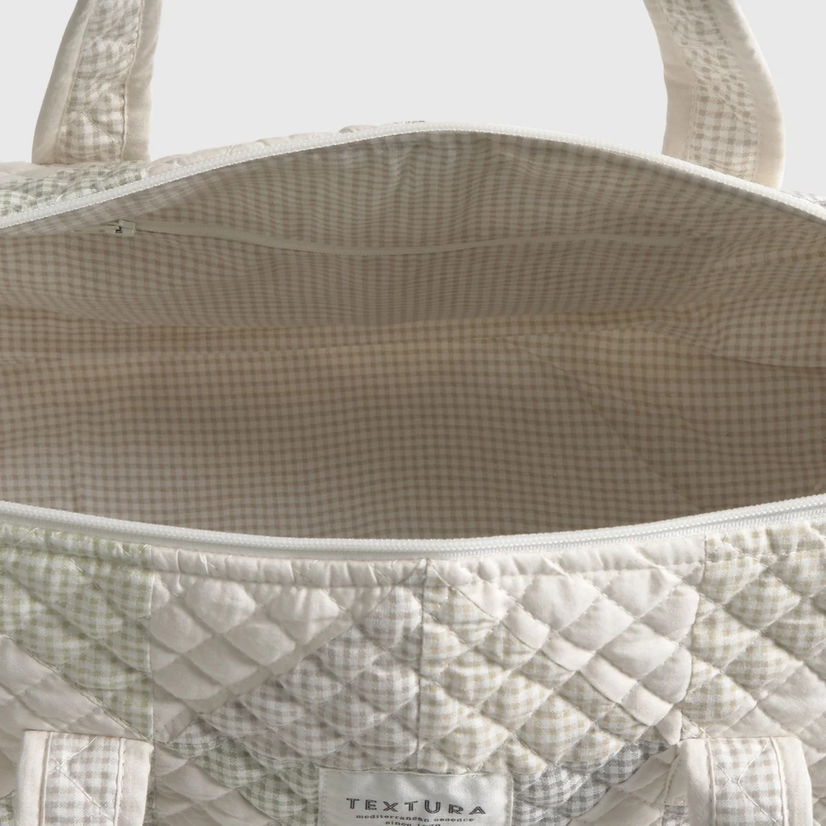 Bolsa acolchada algodón patchwork Sepatub - Image 2