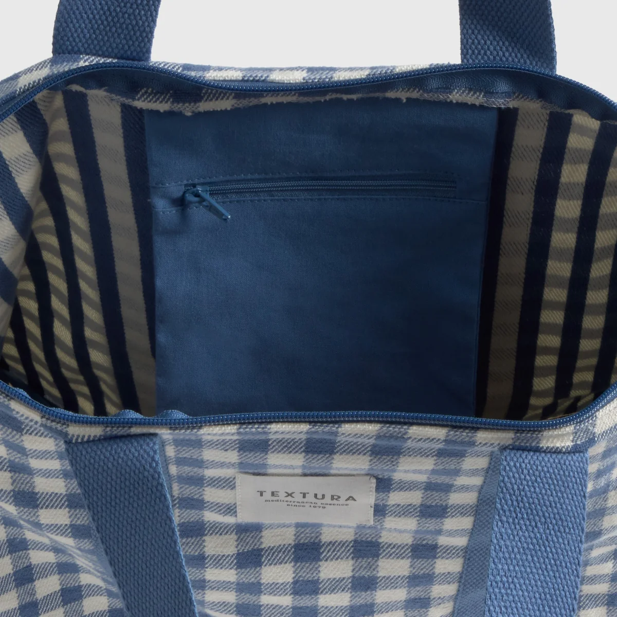 Bolsa de playa algodón cuadros vichy Revi - Image 3