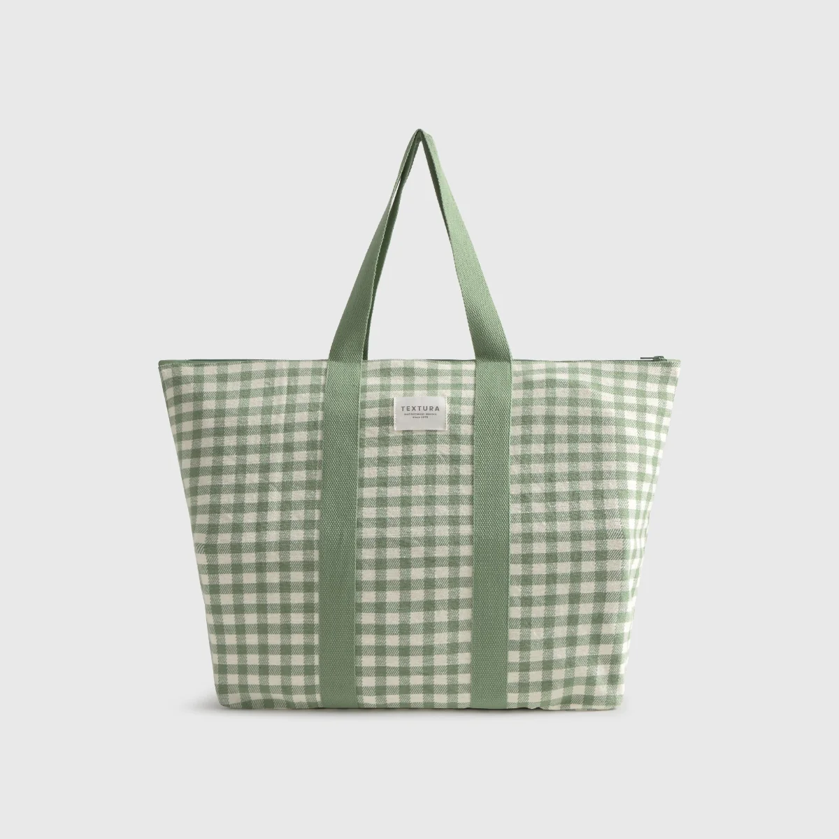 Bolsa de playa algodón cuadros vichy Revi