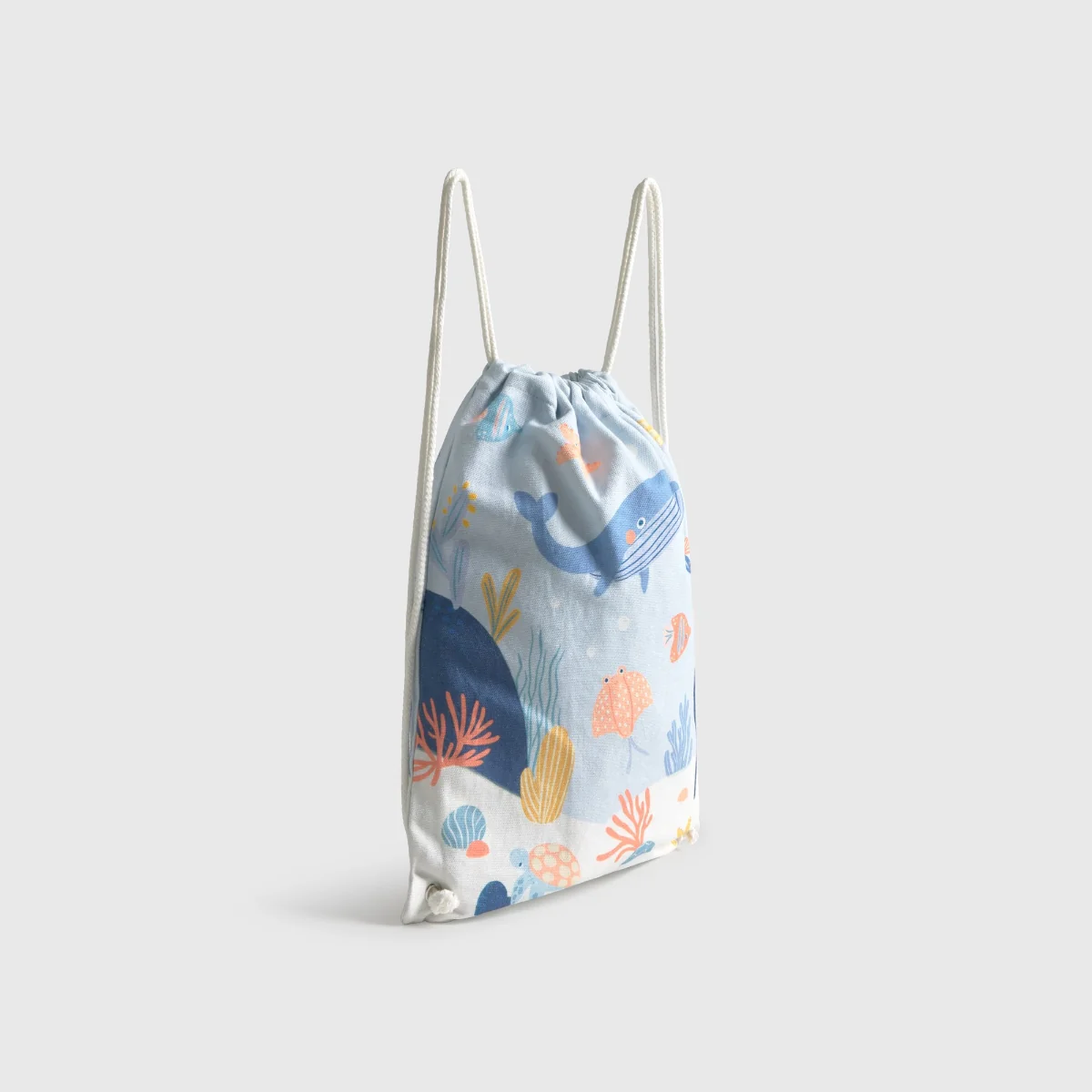 Bolsa mochila algodón fondo marino Marine - Image 2