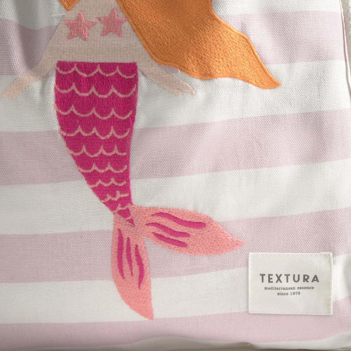 Bolsa mochila rayas y sirena bordada Mer - Image 3