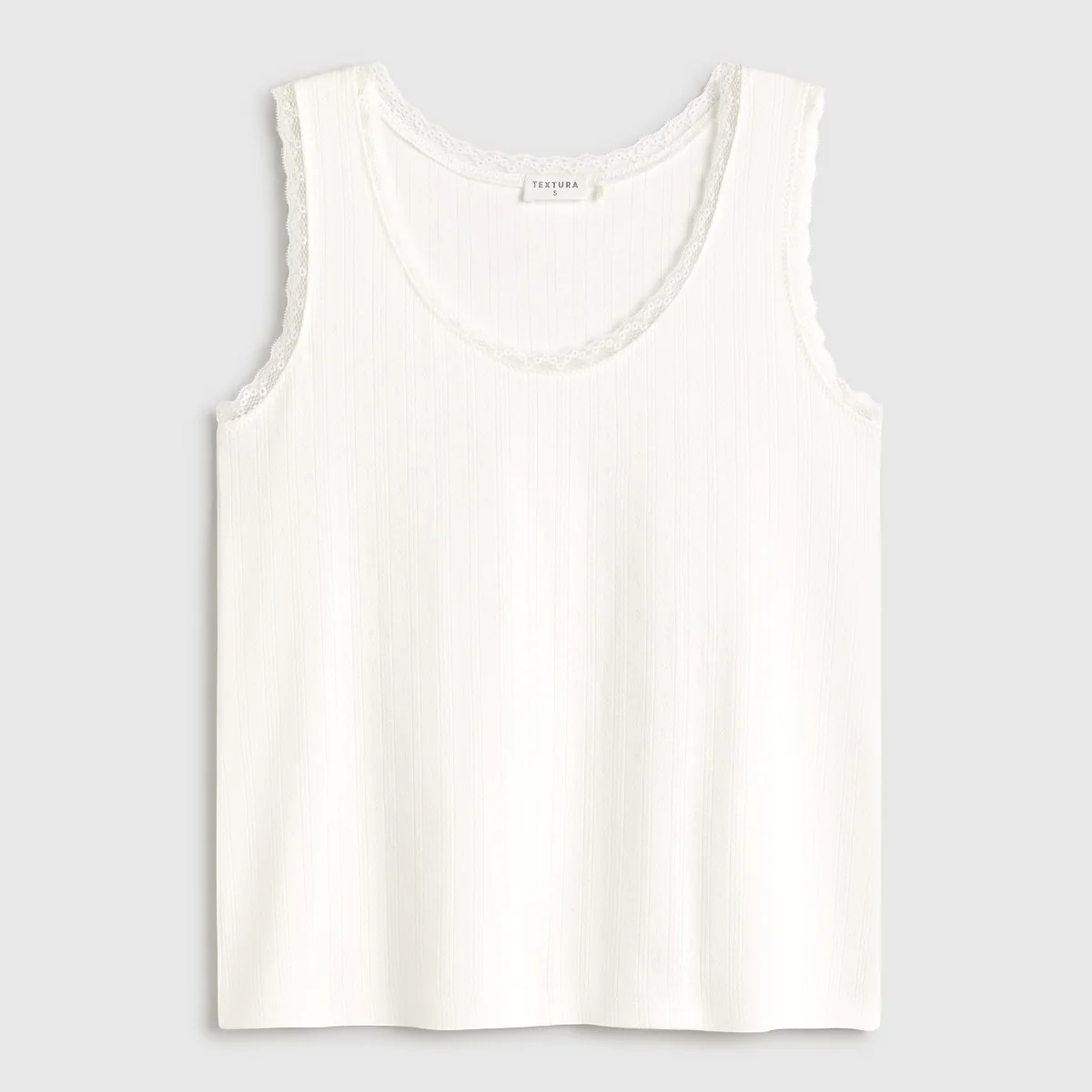 Camiseta tirantes algodón canalé Basi - Image 5