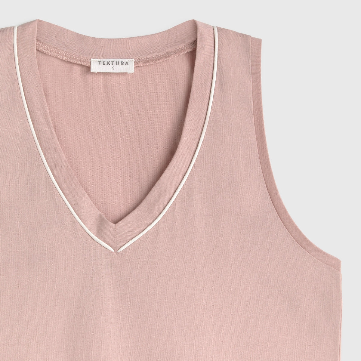 Camiseta de punto de algodón con ribete Vegat - Image 6