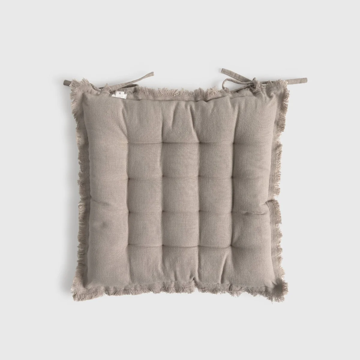 Cojín de silla algodón acolchado con flecos Flepade