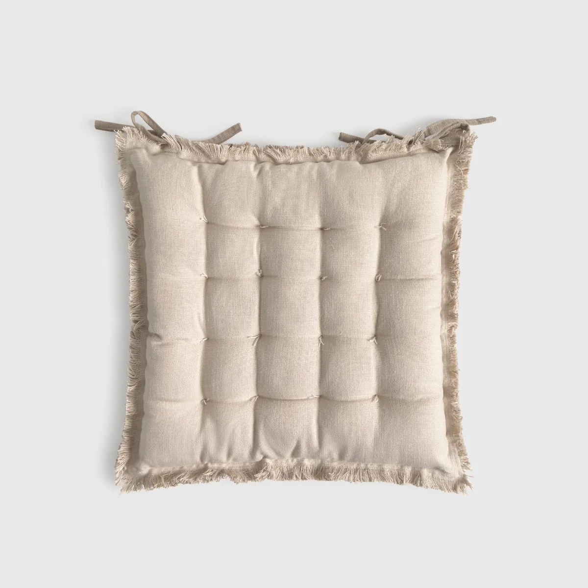 Cojín de silla algodón acolchado con flecos Flepade - Image 2