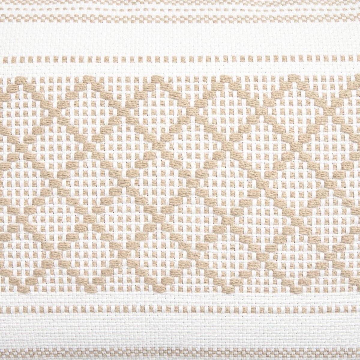 Funda de cojín tejido rombos con borlas Diami - Image 3