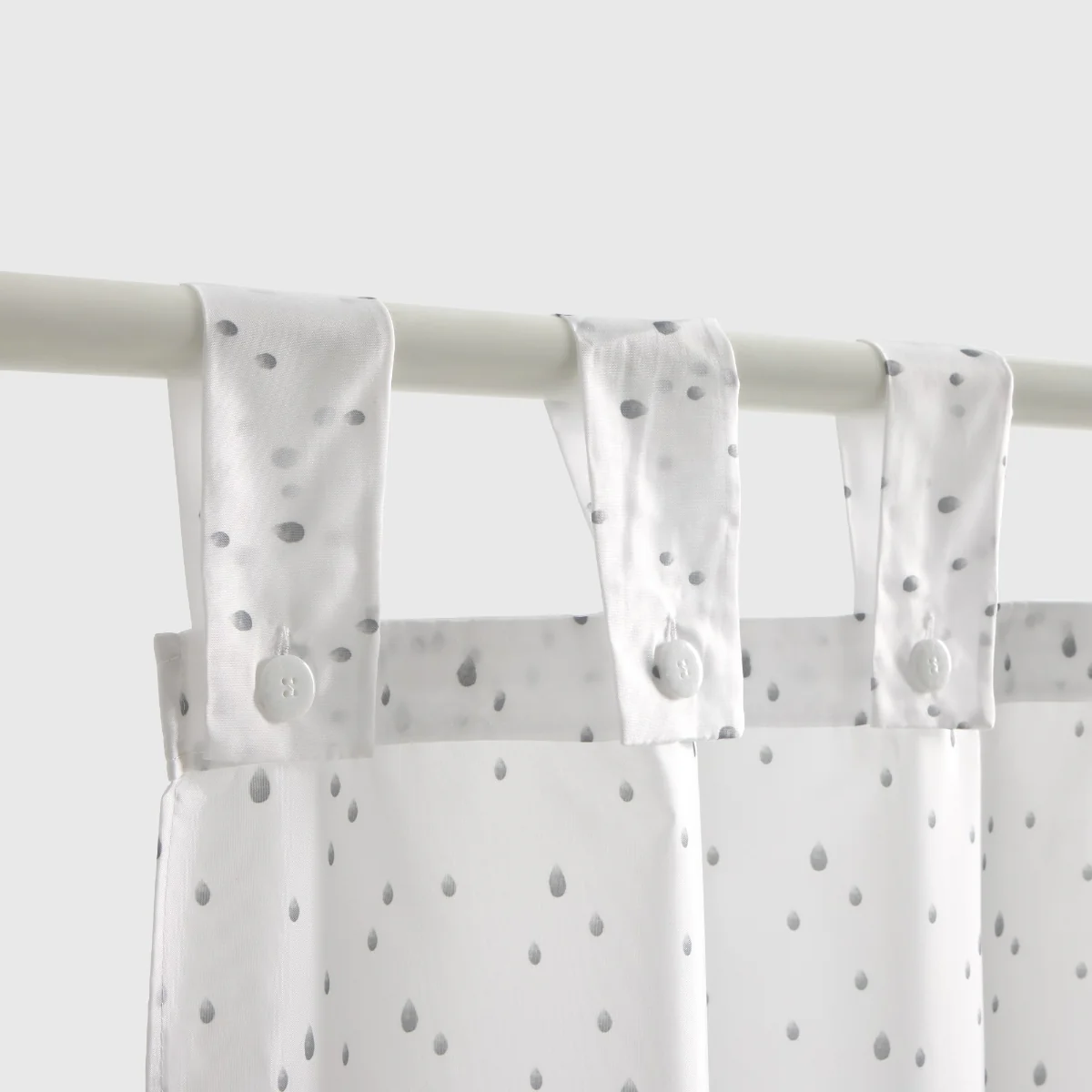 Cortina de baño estampado gotas Yubi - Image 2