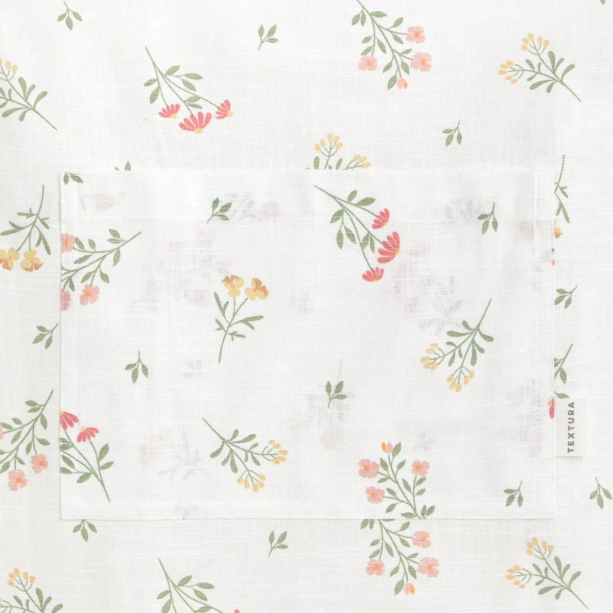 Delantal algodón estampado flores Florgu - Image 4
