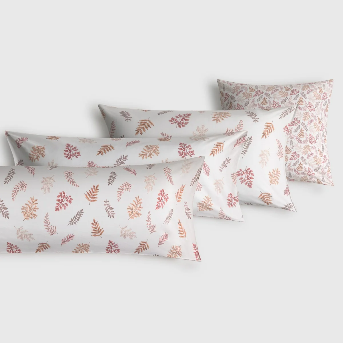 Funda de almohada algodón percal 180 hilos hojas Seaf - Image 3