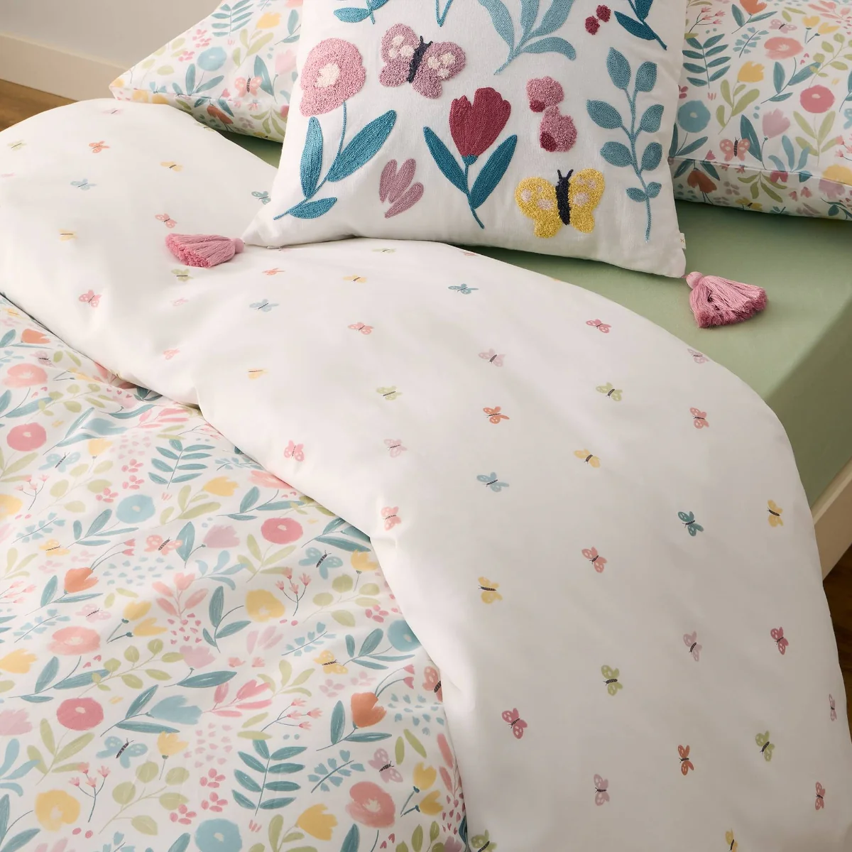Set funda nórdica algodón percal 180 hilos floral Bloom - Image 2