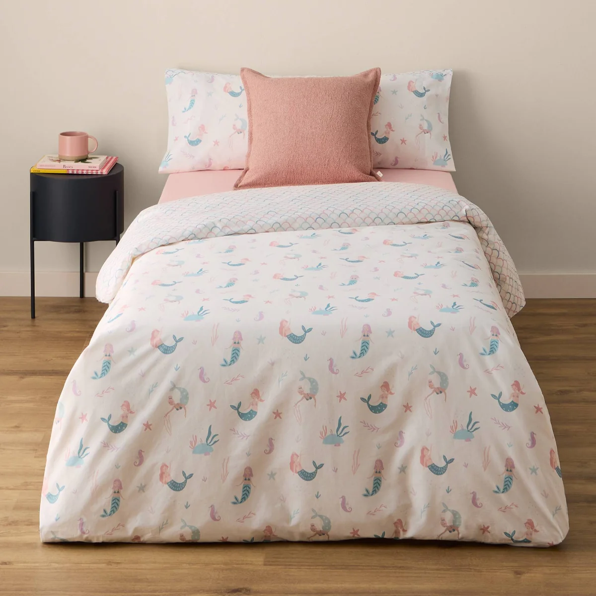 Set funda nórdica algodón percal 180 hilos sirenas Mermaid