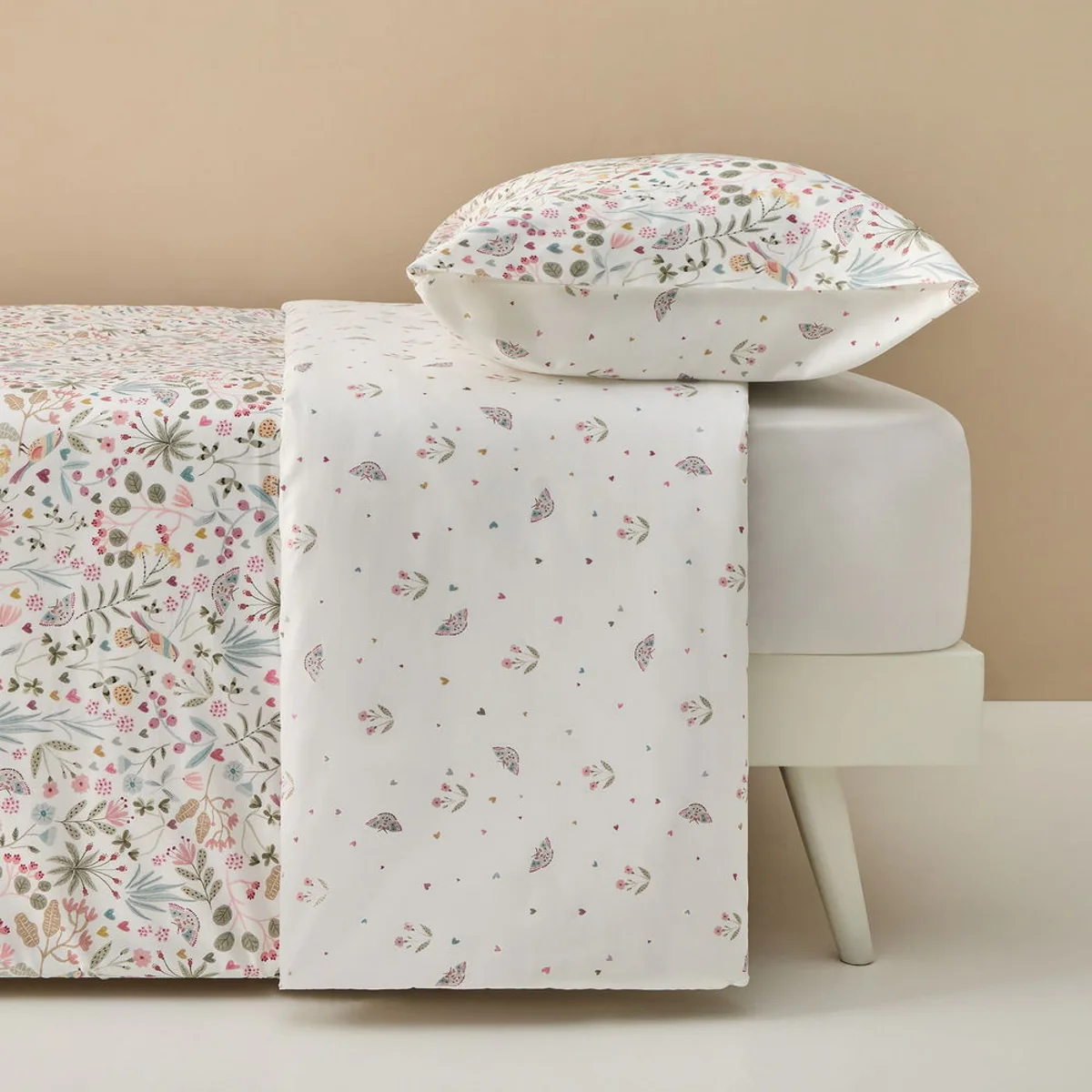 Set funda nórdica algodón percal 180 hilos floral Sibel - Image 7