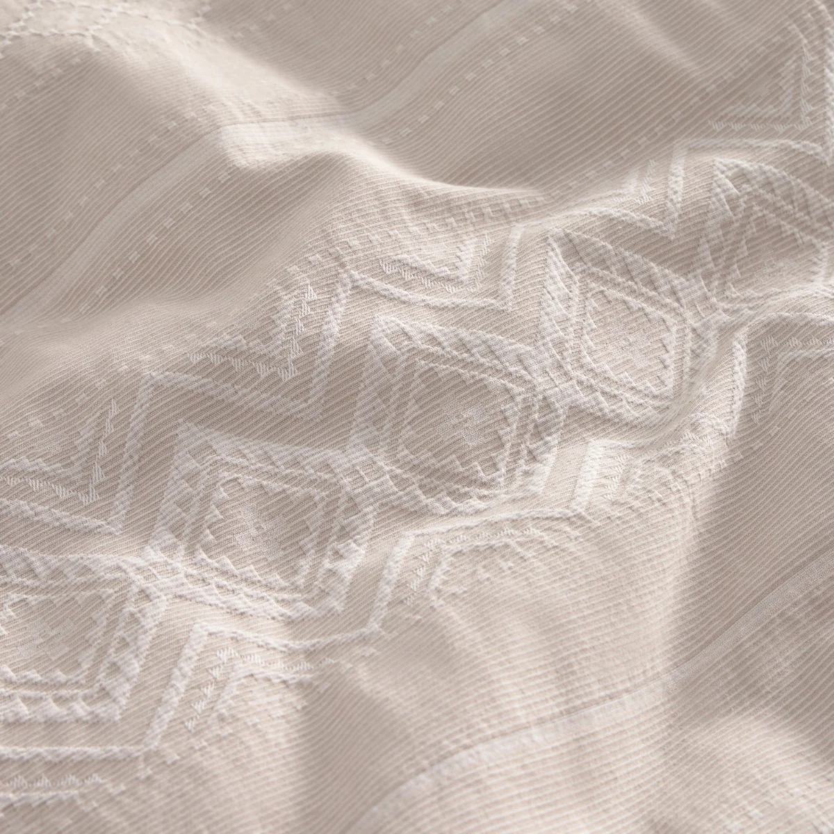 Funda nórdica algodón 180 hilos jacquard geométrico Rezig - Image 3