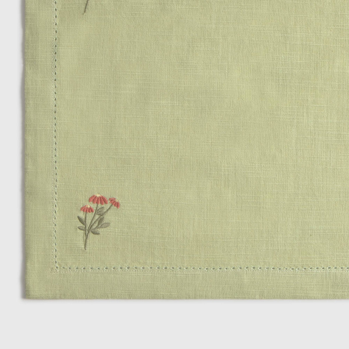 Set de 2 individuales algodón flores bordadas Florgu - Image 3
