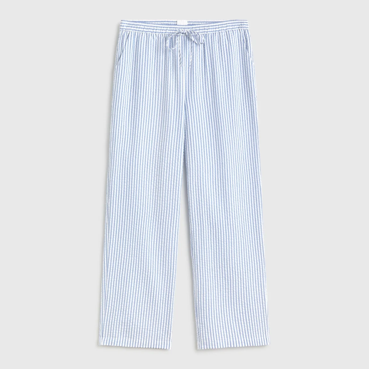 Pantalón de algodón seersucker mil rayas Lilia - Image 4