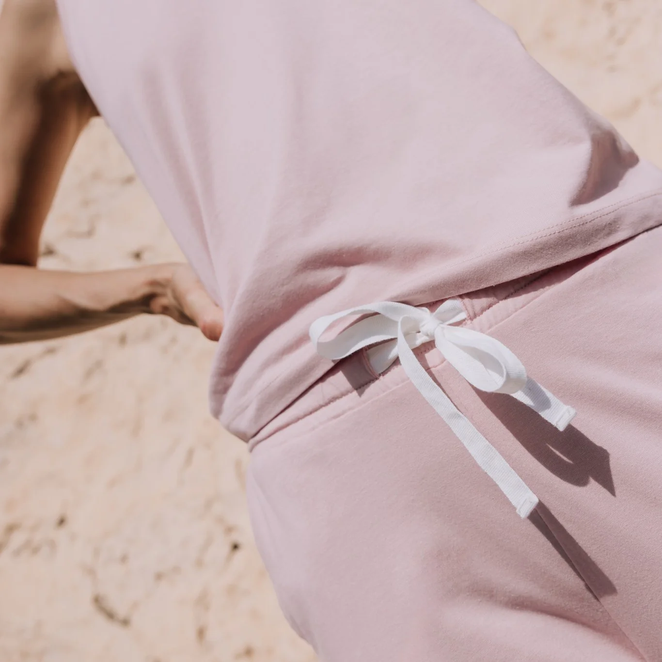 Pantalón de punto de algodón con lazo Vega - Image 3