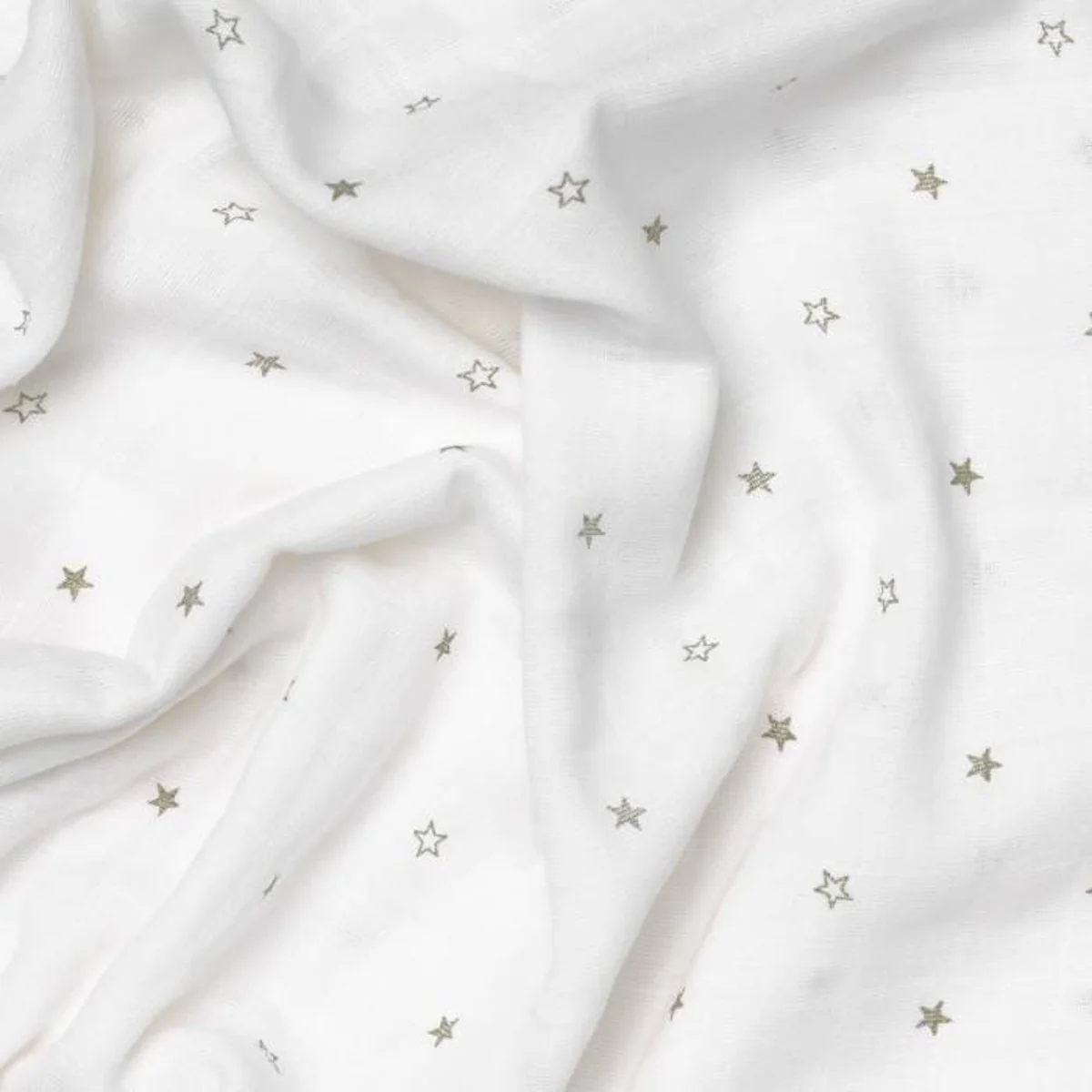 Muselina de algodón con estampado estrellas Gastel - Image 3