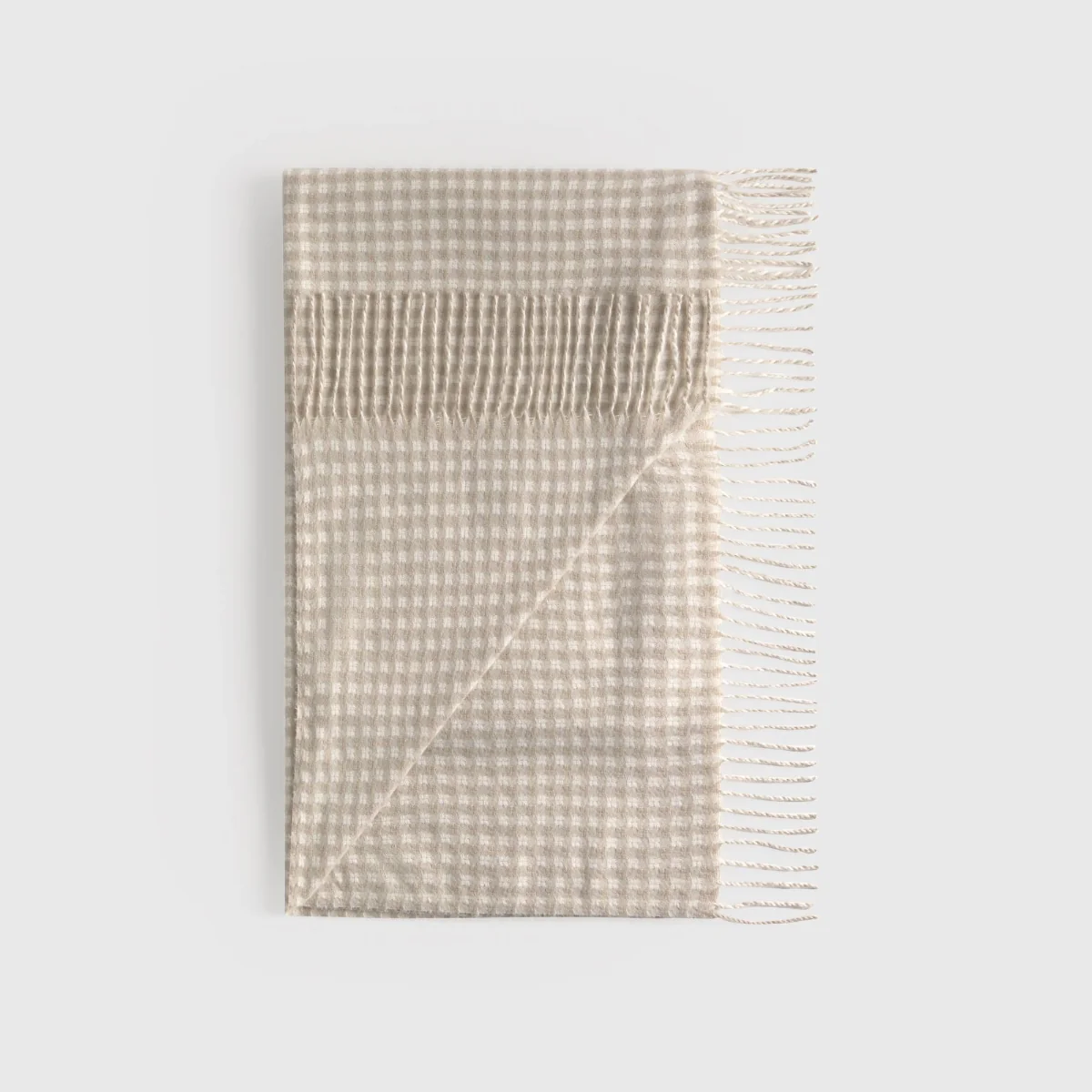 Plaid de cuadros con flecos Vipla - Image 4