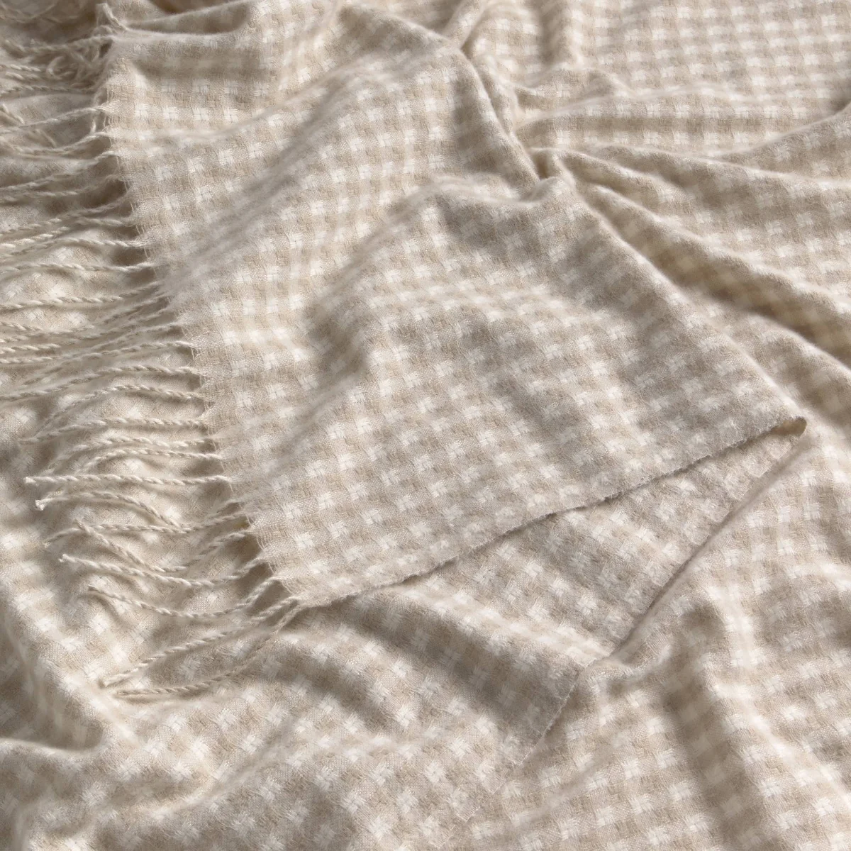 Plaid de cuadros con flecos Vipla - Image 5