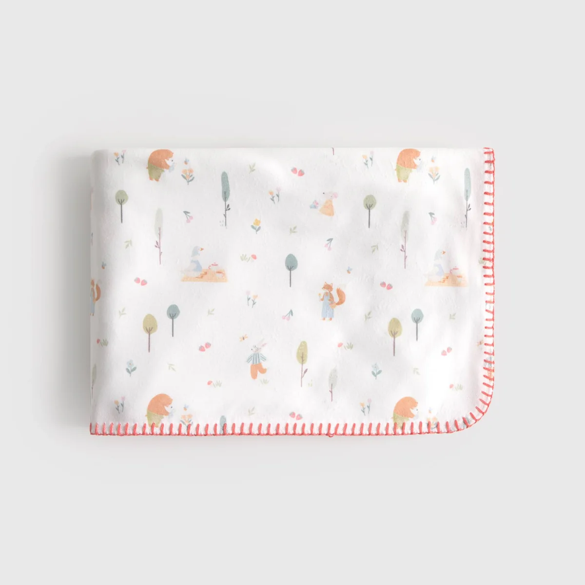 Manta polar infantil estampado bosque Wopi