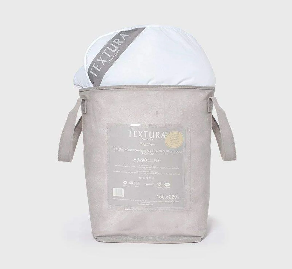 Relleno para saco nórdico de fibra antiácaros 250 g Anreno - Image 4