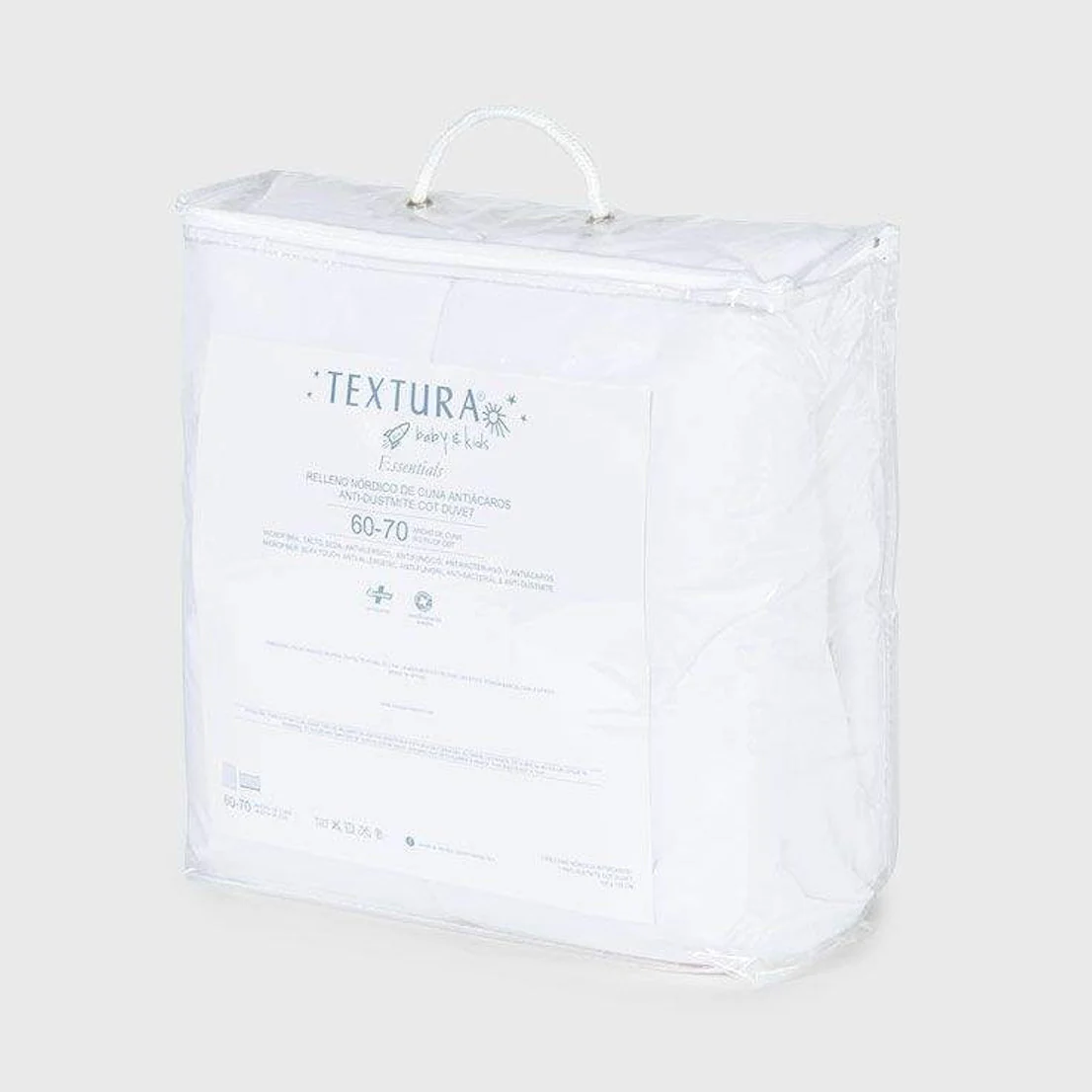 Relleno nórdico de fibra antiácaros 250 g Caricia 250
