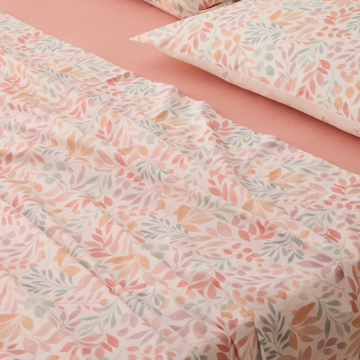 Sábana encimera algodón percal 180 hilos floral Folio - Image 3