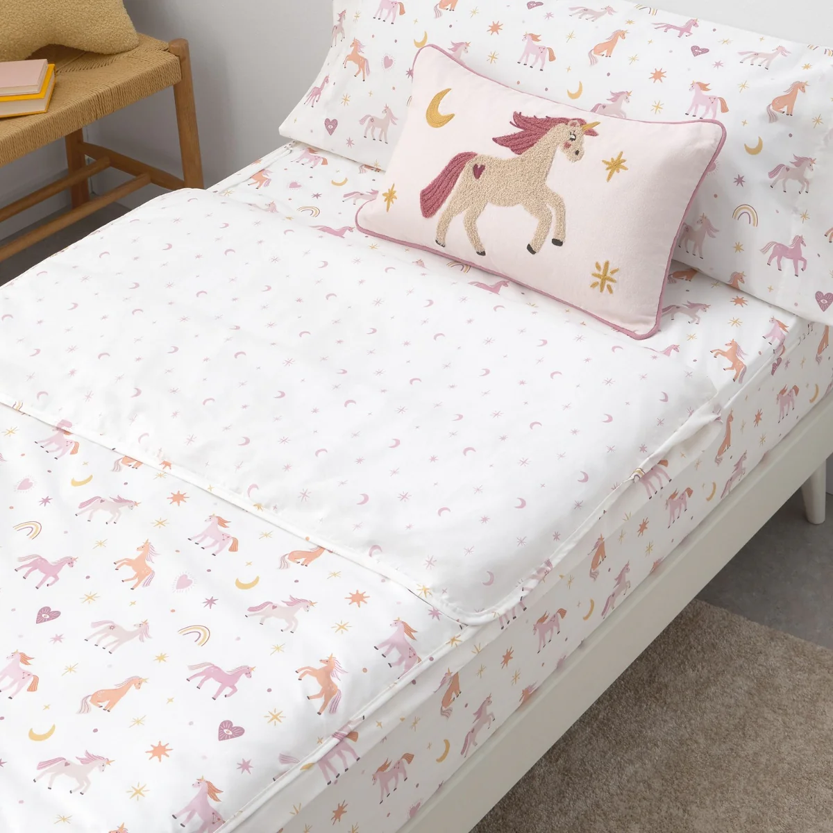 Saco nórdico algodón percal 180 hilos unicornios Unela - Image 2