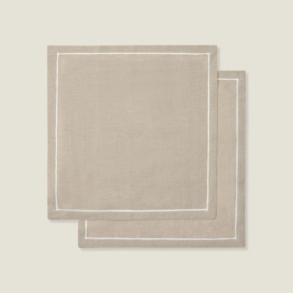 Set de 2 servilletas de lino natural Lin