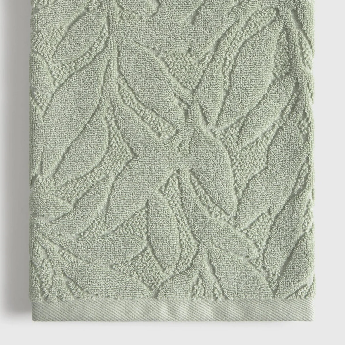 Toalla de baño algodón jacquard hojas Folior - Image 6