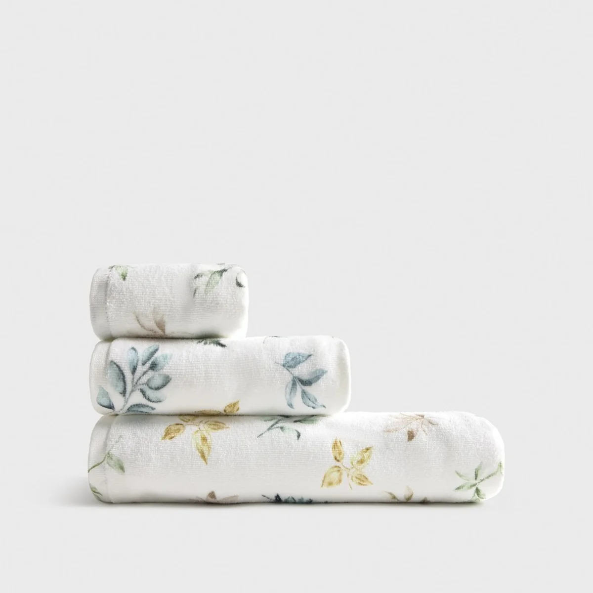 Toalla de baño algodón estampado hojas Foloto - Image 7