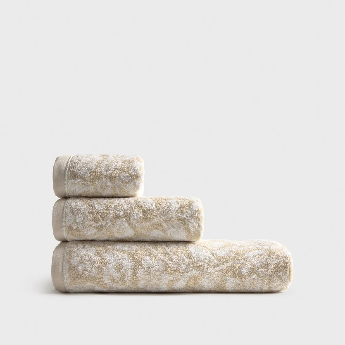 Toalla de baño algodón jacquard floral Medflo - Image 5