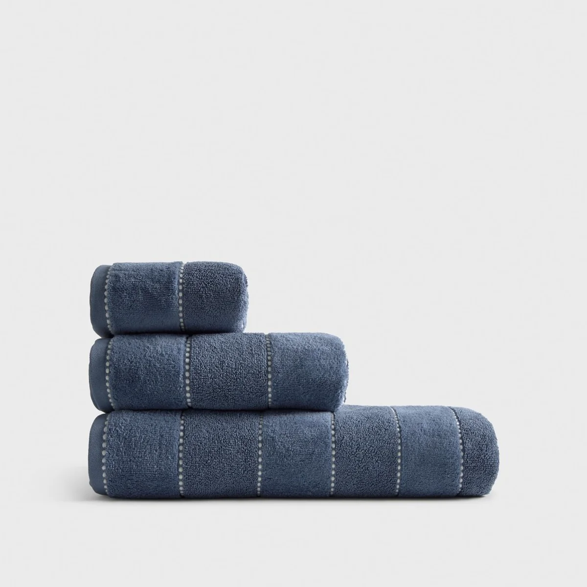 Toalla de baño algodón velour rayas Meto - Image 5