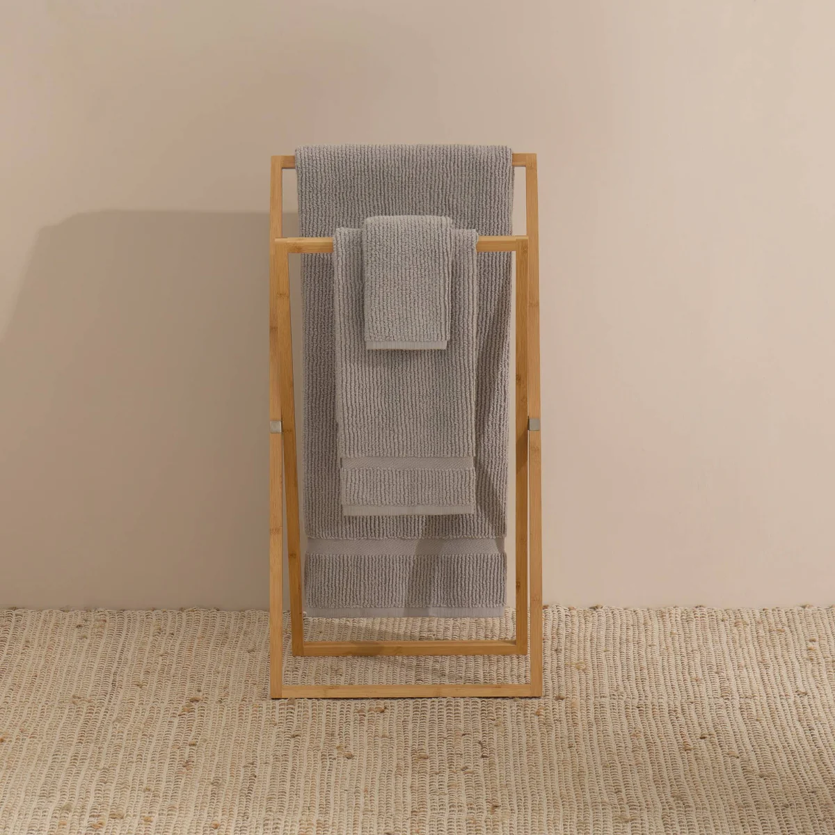Toalla de baño algodón zero twist rizo Nero - Image 2