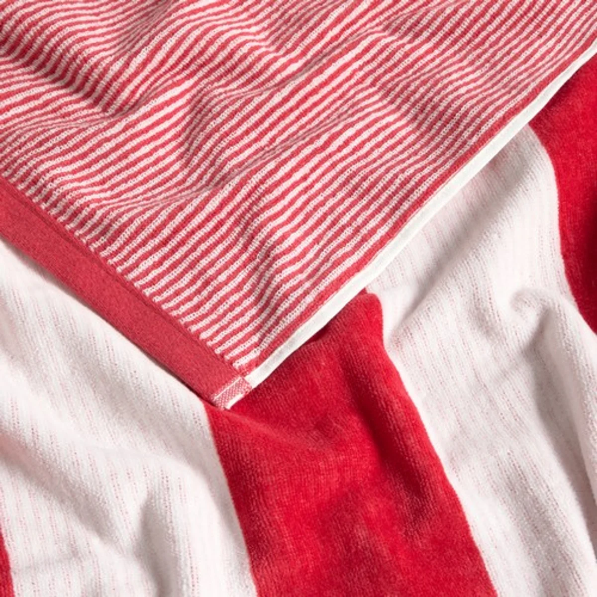 Toalla de playa reversible rizo velour rayas Baba - Image 2