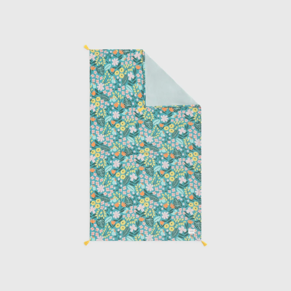Toalla pareo de playa algodón estampado floral Lula