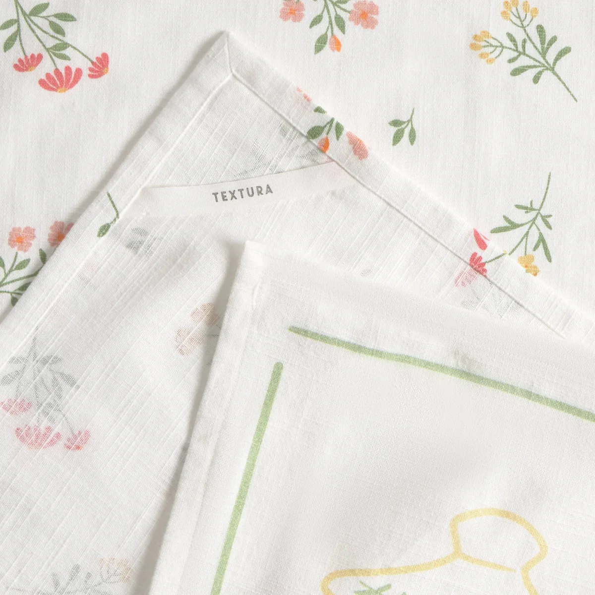 Set de 2 trapos estampado flores Florgu - Image 3