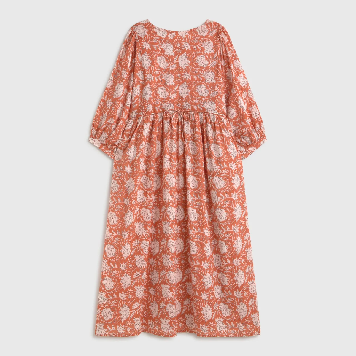 Caftán largo algodón estampado floral Kenla - Image 5